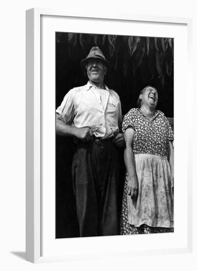 Mr. and Mrs. Andrew Lyman, Polish Tobacco Farmers-Jack Delano-Framed Art Print