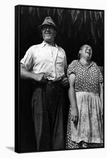 Mr. and Mrs. Andrew Lyman, Polish Tobacco Farmers-Jack Delano-Framed Stretched Canvas