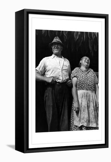 Mr. and Mrs. Andrew Lyman, Polish Tobacco Farmers-Jack Delano-Framed Stretched Canvas