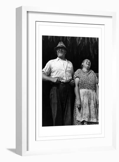 Mr. and Mrs. Andrew Lyman, Polish Tobacco Farmers-Jack Delano-Framed Art Print