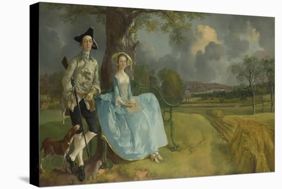 Mr and Mrs Andrews, 1750-Thomas Gainsborough-Stretched Canvas