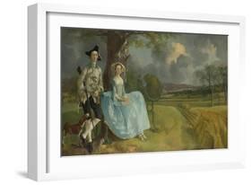 Mr and Mrs Andrews, 1750-Thomas Gainsborough-Framed Giclee Print