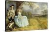 Mr and Mrs Andrews, about 1750-Thomas Gainsborough-Stretched Canvas