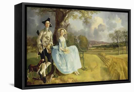 Mr and Mrs Andrews. About 1750-Thomas Gainsborough-Framed Stretched Canvas