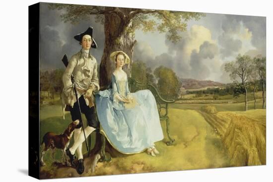 Mr and Mrs Andrews. About 1750-Thomas Gainsborough-Stretched Canvas