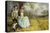 Mr and Mrs Andrews. About 1750-Thomas Gainsborough-Stretched Canvas