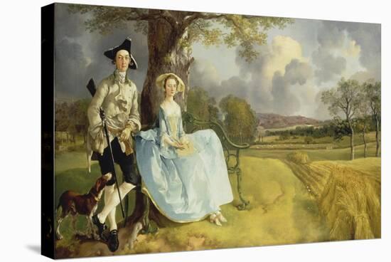 Mr and Mrs Andrews. About 1750-Thomas Gainsborough-Stretched Canvas