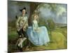 Mr. and Mrs. Andrews, circa 1748-9 (Detail)-Thomas Gainsborough-Mounted Giclee Print