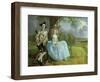 Mr. and Mrs. Andrews, circa 1748-9 (Detail)-Thomas Gainsborough-Framed Giclee Print