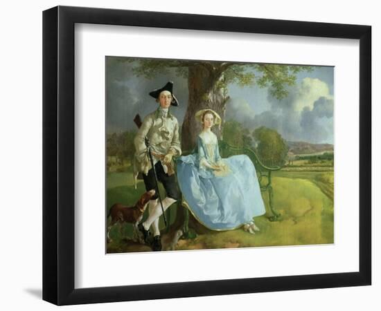 Mr. and Mrs. Andrews, circa 1748-9 (Detail)-Thomas Gainsborough-Framed Giclee Print