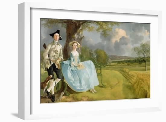 Mr. and Mrs. Andrews, circa 1748-9-Thomas Gainsborough-Framed Giclee Print