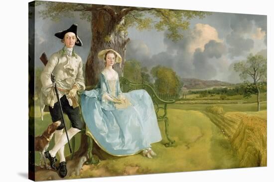 Mr. and Mrs. Andrews, circa 1748-9-Thomas Gainsborough-Stretched Canvas