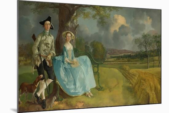 Mr And Mrs Andrews-Thomas Gainsborough-Mounted Giclee Print