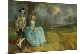 Mr And Mrs Andrews-Thomas Gainsborough-Mounted Giclee Print