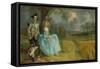 Mr And Mrs Andrews-Thomas Gainsborough-Framed Stretched Canvas