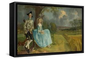 Mr And Mrs Andrews-Thomas Gainsborough-Framed Stretched Canvas