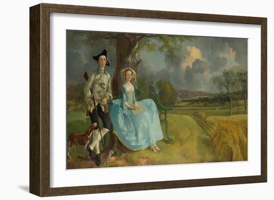 Mr And Mrs Andrews-Thomas Gainsborough-Framed Giclee Print