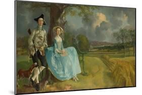Mr And Mrs Andrews-Thomas Gainsborough-Mounted Giclee Print