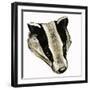 Mr and Mrs Badger at Home-David Pratt-Framed Giclee Print