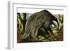 Mr and Mrs Badger at Home-David Pratt-Framed Giclee Print