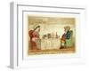 Mr. and Mrs. Bull Reflecting on the Taxes-null-Framed Giclee Print