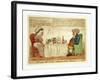 Mr. and Mrs. Bull Reflecting on the Taxes-null-Framed Giclee Print