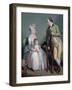 Mr and Mrs Custance of Norwich and their Daughter Frances, C.1786-Sir William Beechey-Framed Giclee Print