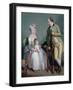 Mr and Mrs Custance of Norwich and their Daughter Frances, C.1786-Sir William Beechey-Framed Giclee Print