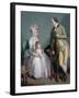 Mr and Mrs Custance of Norwich and their Daughter Frances, C.1786-Sir William Beechey-Framed Giclee Print