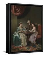 Mr and Mrs Dalton and their Niece Mary De Heulle-Johan Zoffany-Framed Stretched Canvas