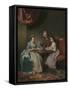 Mr and Mrs Dalton and their Niece Mary De Heulle-Johan Zoffany-Framed Stretched Canvas