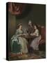 Mr and Mrs Dalton and their Niece Mary De Heulle-Johan Zoffany-Stretched Canvas