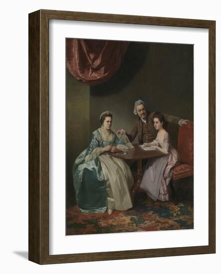 Mr and Mrs Dalton and their Niece Mary De Heulle-Johan Zoffany-Framed Giclee Print