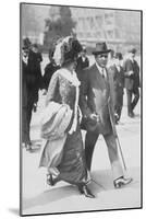 Mr. and Mrs. Enrico Caruso-null-Mounted Art Print