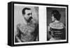 Mr and Mrs Frank Burgh Demonstrate the Art of Tattooing in Usa, 1893-null-Framed Stretched Canvas