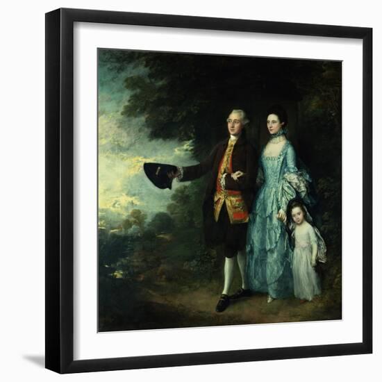 Mr. and Mrs. George Byam and Their Eldest Daughter, Selina, circa 1764-Thomas Gainsborough-Framed Giclee Print