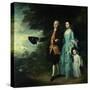 Mr. and Mrs. George Byam and Their Eldest Daughter, Selina, circa 1764-Thomas Gainsborough-Stretched Canvas