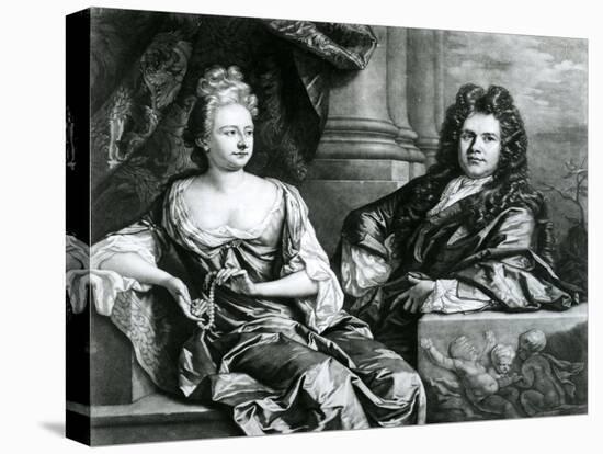 Mr and Mrs Gibbons-Johann Closterman-Stretched Canvas