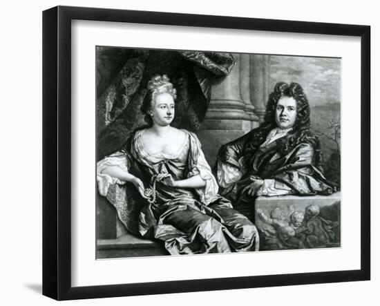 Mr and Mrs Gibbons-Johann Closterman-Framed Giclee Print