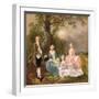 Mr and Mrs John Gravenor and their Daughters, Elizabeth and Ann-Thomas Gainsborough-Framed Giclee Print