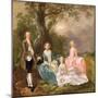 Mr and Mrs John Gravenor and their Daughters, Elizabeth and Ann-Thomas Gainsborough-Mounted Giclee Print