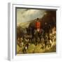 Mr and Mrs Lewis Priestman on Hunters with the Braes of Derwent Hunt in a Landscape-John Charlton-Framed Giclee Print