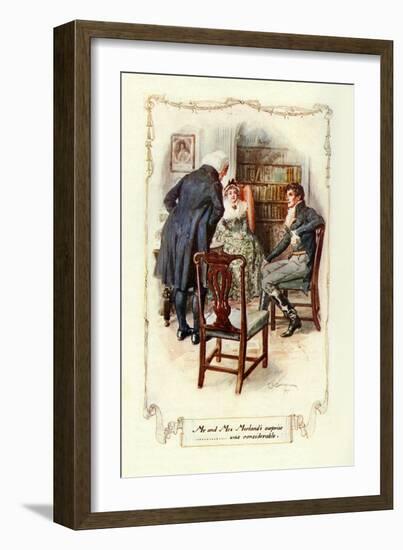 Mr and Mrs Morland's Surprise ......Was Considerable, 1907-Charles Edmund Brock-Framed Giclee Print