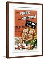 Mr. and Mrs. Smith, Robert Montgomery, Carole Lombard, 1941-null-Framed Art Print