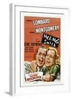 Mr. and Mrs. Smith, Robert Montgomery, Carole Lombard, 1941-null-Framed Art Print