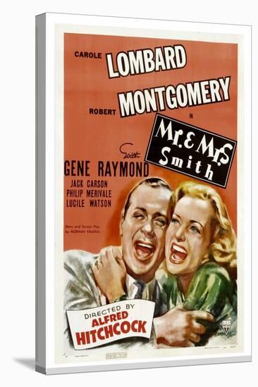 Mr. and Mrs. Smith, Robert Montgomery, Carole Lombard, 1941-null-Stretched Canvas