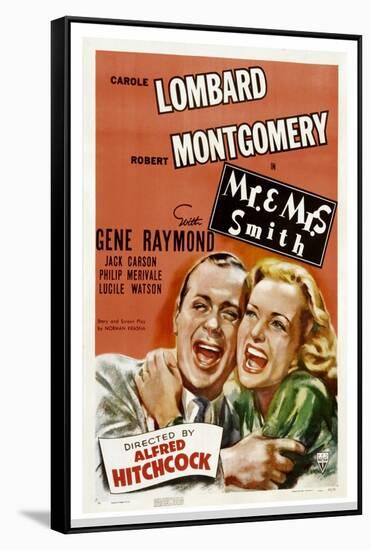 Mr. and Mrs. Smith, Robert Montgomery, Carole Lombard, 1941-null-Framed Stretched Canvas