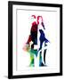 Mr. and Mrs. Smith Watercolor-Lana Feldman-Framed Art Print