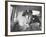 Mr. and Mrs. Thomas Beagan Jr. Kissing in Back of Car after their Wedding Ceremony-Ed Clark-Framed Photographic Print