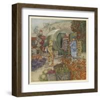 Mr and Mrs Vinegar-Arthur Rackham-Framed Art Print